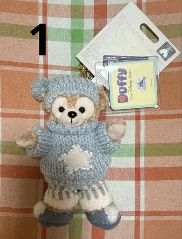 상하이 디즈니 더피 봉제 인형 키체인