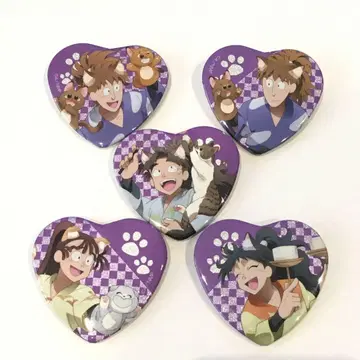 닌타마 란타로 군사 난자타운 닌형극의 단 하트 캔뱃지 5학년 세트