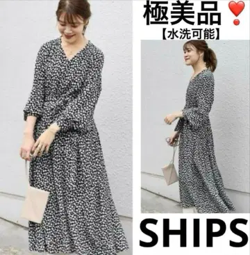 새상품급 SHIPS 쉽스 꽃무늬 원피스