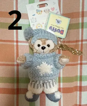 상하이 디즈니 더피 봉제 인형 키체인