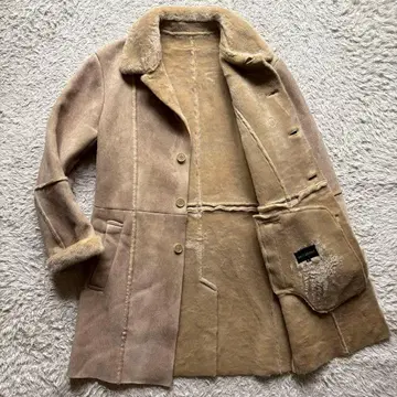 레어 L 사이즈 하이 스트리트 체스터 코트 에코 무스탕