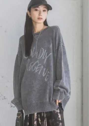 jeanasis BLUR 로고 BIG 풀오버