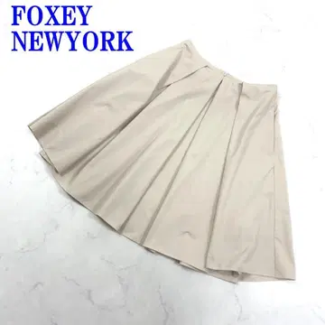 폭시 뉴욕 스커트 베이지 폴리에스테르 38 C3521