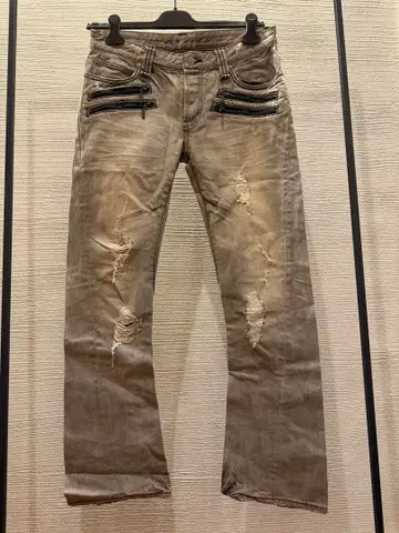 00s buffalo bobs 코팅 플레어 데님