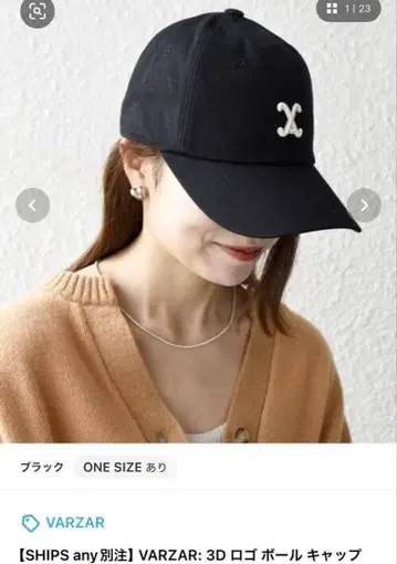 VARZAR: 3D 로고 볼 캡 [ SHIPS any 별주 ]