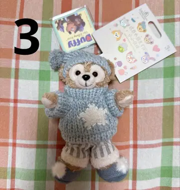 상하이 디즈니 더피 봉제 인형 키체인