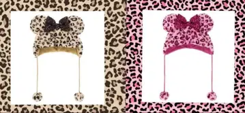 디즈니 팬 캡 레오파드 무늬 2개 세트