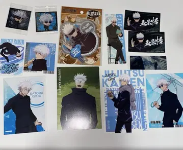 주술회전 고죠 사토루 엽서 스티커 브로마이드 클리어 책갈피