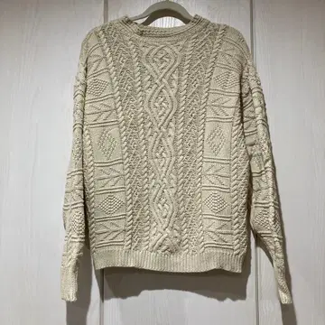 TODAYFUL Vinatge 아란 니트 케이블 스웨터 아이보리