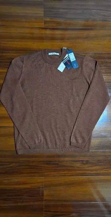 LORENZONI 울 하이넥 니트 다크 브라운