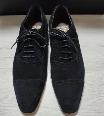 THE SUIT COMPANY 수트 컴퍼니 스웨이드 가죽 블랙 25cm