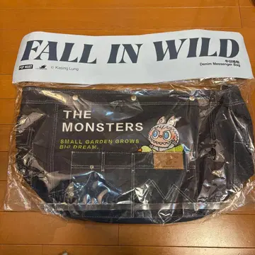 POPMART THE MONSTER LABUBU 데님 메신저 백