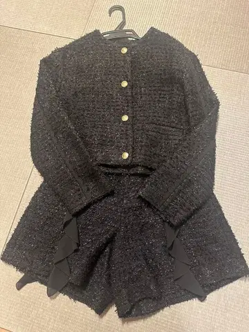 체스티 블랙 셋업 팬츠 자켓