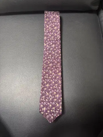 폴 스미스 꽃무늬 넥타이 보라색