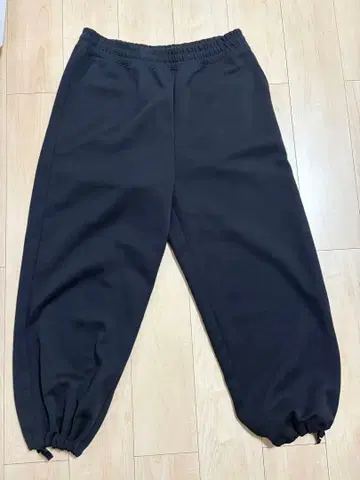 UNIQLO C 블랙 와이드 팬츠 XL