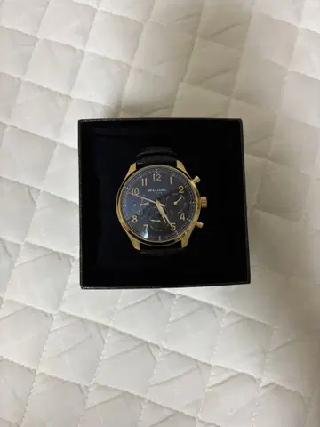 WILLIAM L 빈티지 스타일 달력 손목시계