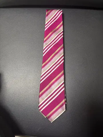 폴 스미스 마젠타 스트라이프 넥타이
