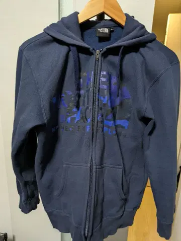 노스페이스 후드티 L 네이비