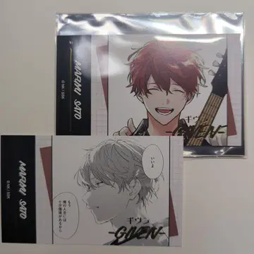 기븐 아니카페 금박 카드 마후유 2점