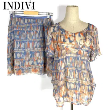 LA2290 INDIVI 인디비 셋업 멀티 컬러 올 패턴 38