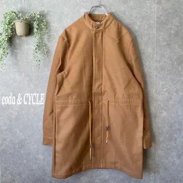 고품질 코다앤드사이클 드로우 스트링 코트 [F] 허리 조임 카멜