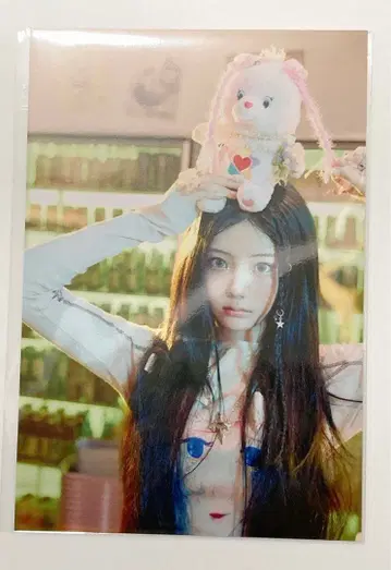 아일릿 ILLIT 원희 케어베어 봉제 인형 특전 엽서