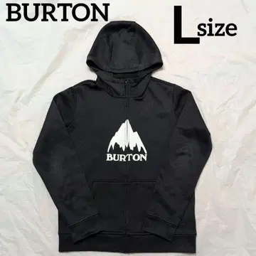 BURTON 버튼 집업 후드티 발수 후드티 방수 가공 블랙 L