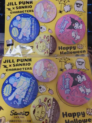 산리오 콜라보 한정판 수량 한정 캔뱃지 세트