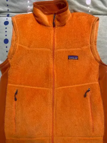patagonia 플리스 베스트 S 오렌지 레귤레이터