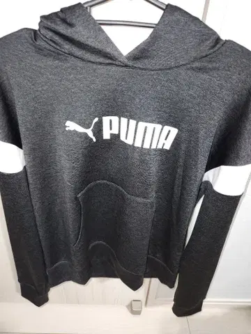 PUMA TRAIN 다크 그레이 후드티