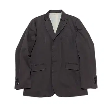 무인양품 히요쿠 디자인 자켓 M 다크 브라운 본절 단추 남성용 자켓