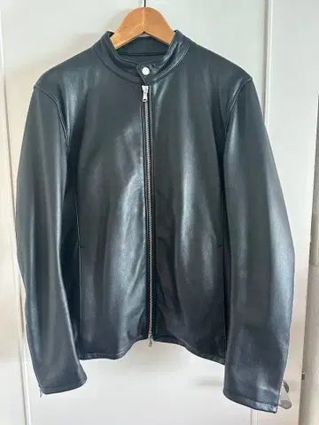 NANO UNIVERSE 블랙 가죽 자켓