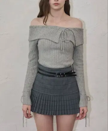 BELT CHECK MINI SKIRT