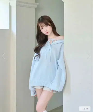 로제 뮤즈 RoseMuse Mohair knit hoodie 색스