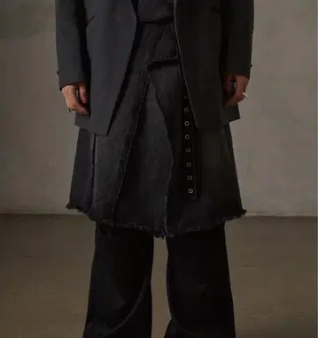 GRANCY 프린지 디자인 데님 스커트 S