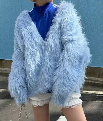 alley tokyo 복슬복슬 너무 큰 가디건