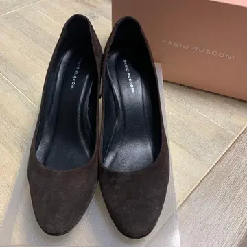 FABIO RUSCONI 다크 브라운 하이힐 펌프스