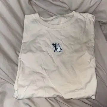 PEOPLE 1 티셔츠 자수 강아지 L 사이즈