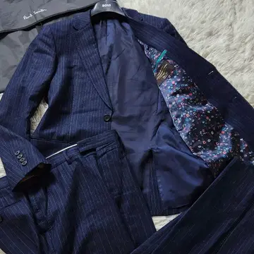 컨디션 최상 폴스미스 현행 택 카노니코 Super 120's 수트 꽃무늬