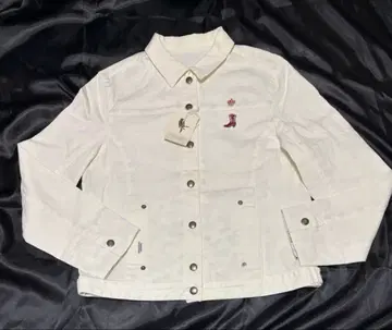 미사용 새상품급 화이트 데님 자켓 마드모아젤 논논