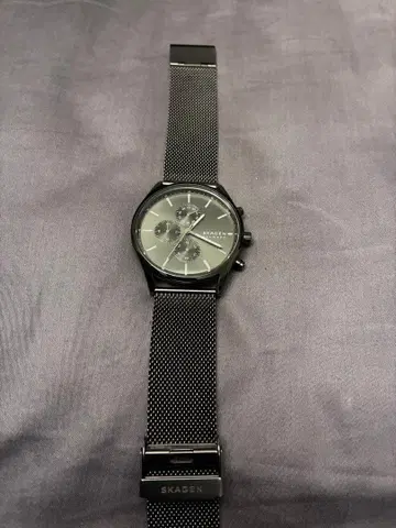 SKAGEN 홀스트 42mm 크로노그래프 남성용 SKW6608