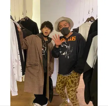 마이파스 hiro 착용 체크 코트