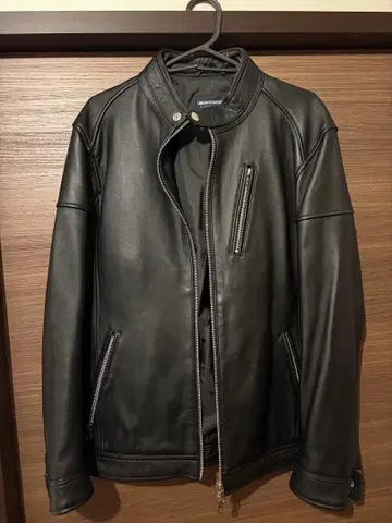 UNION STATION 블랙 싱글 라이더 자켓