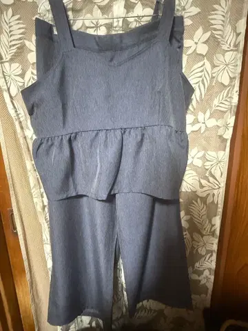 데님풍 뷔스티에 셋업 4L