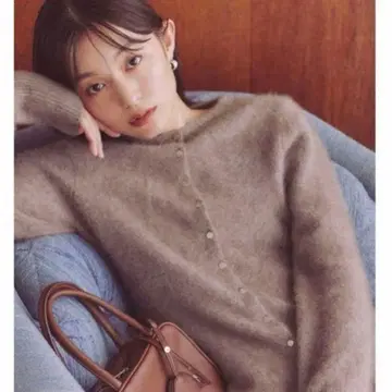 프레이 아이디 폭스 캐시미어 페플럼 가디건