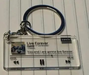 Oasis Live Forever 키링