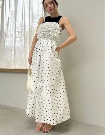 SNIDEL 스나이델 탱크 세트 프릴 원피스 사이즈 0