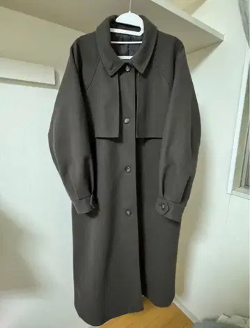 롱 코트 다크 브라운