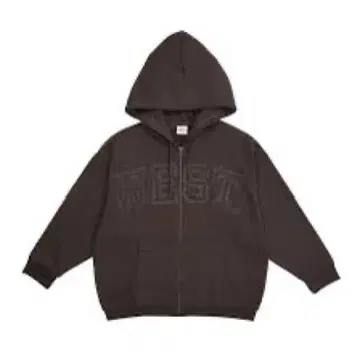 WEST. 후드 부착 후드티 Zipper Hoodie