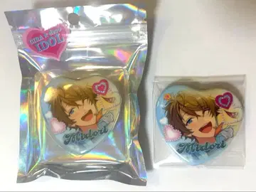 앙스타 GIRA 데코 하트 캔뱃지 타카미네 미도리